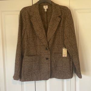 NWT, never worn,  St. John’s Bay tweed women’s plus blazer size 2X.